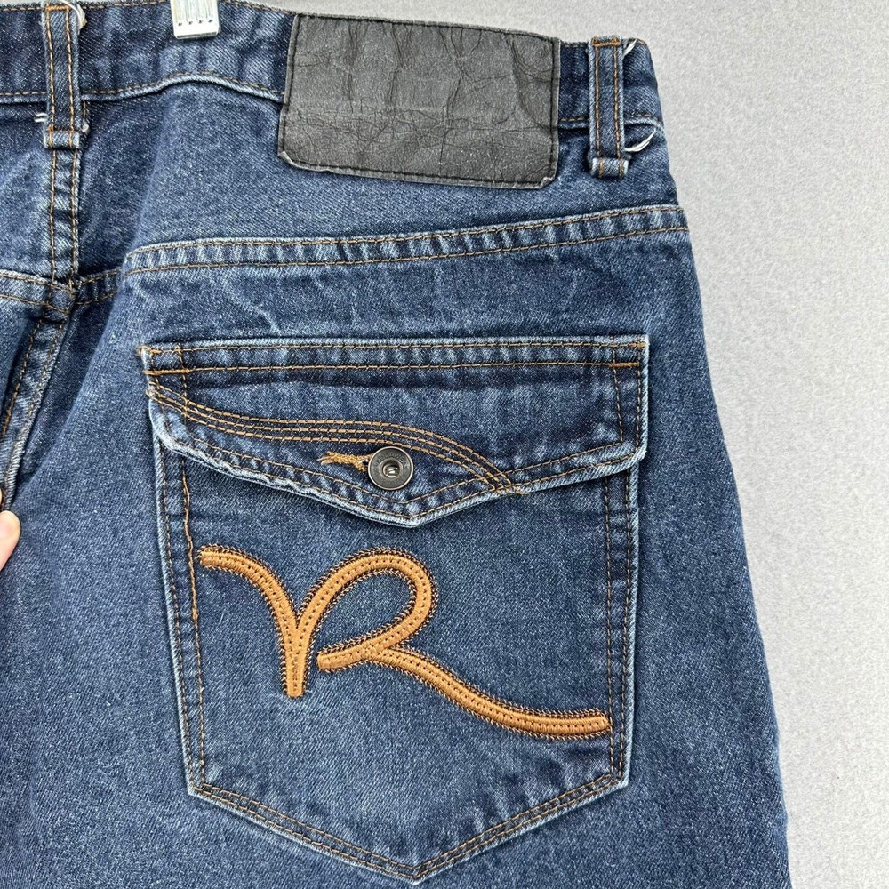 Y2K Rocawear Classic Fit Jeans Embroidered W36 (35X31) Oversized Baggy Skater - Picture 5 of 11